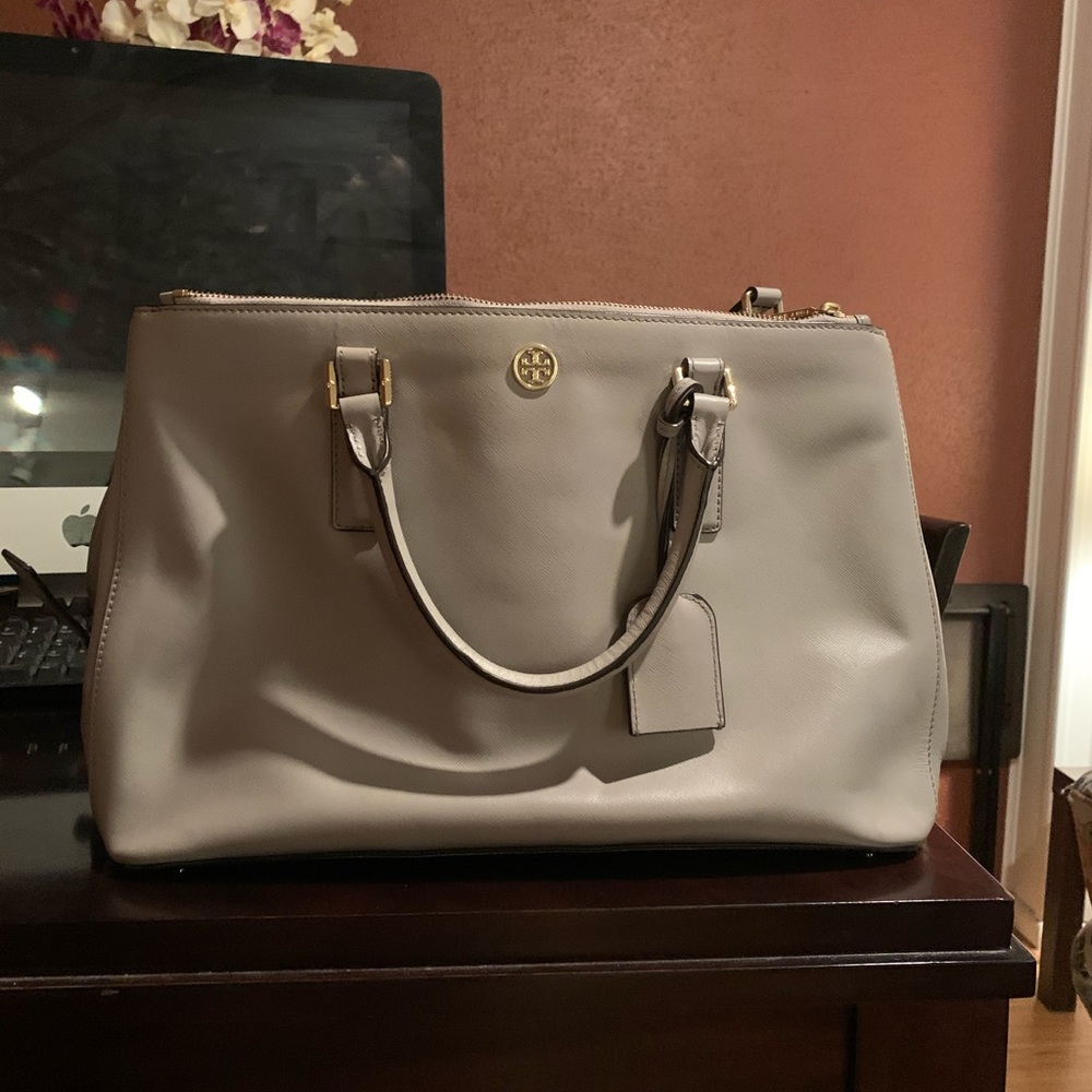 Tory Burch 2016 Robinson Large double zip tote